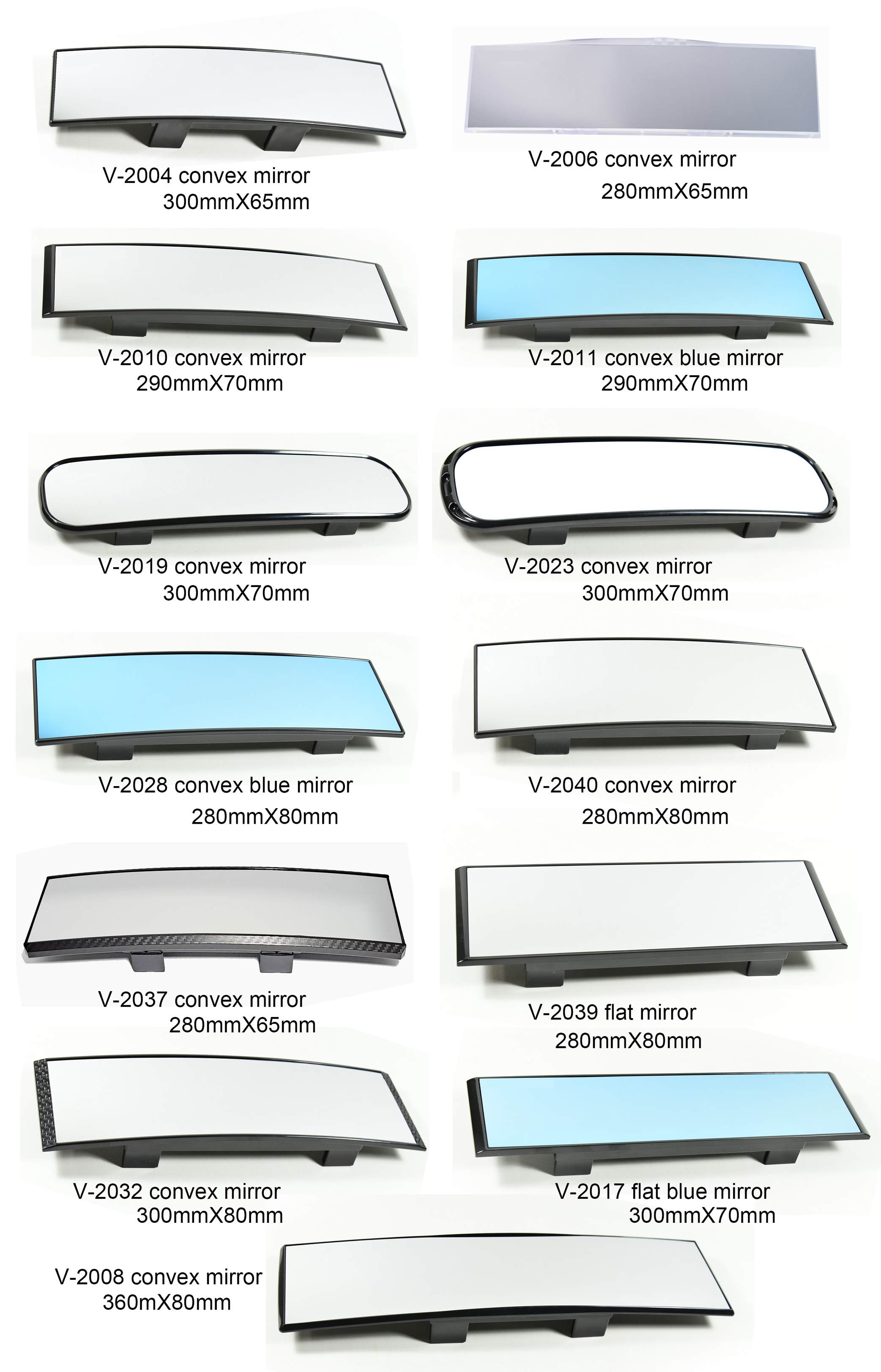 Convex Blind Spot Rearview Mirror: HD Clear Glass & Wide Vision