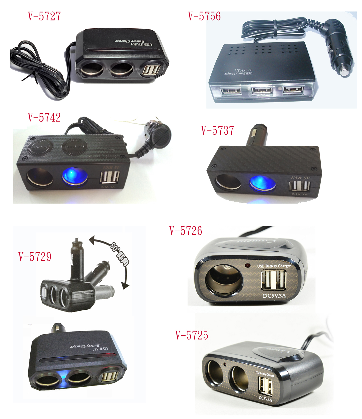 3A USB 車用充電器 + 輸出插座|適用於 12V-24V 車輛
